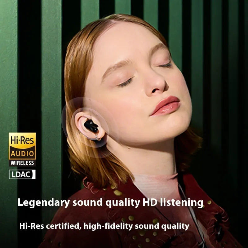 Smart Touch wireless colour screen Bluetooth earbuds in black in-ear design with digital display