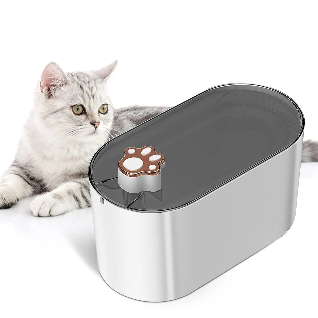 Berlin blue 3L pet water fountain with LED indicator and triple filtration system