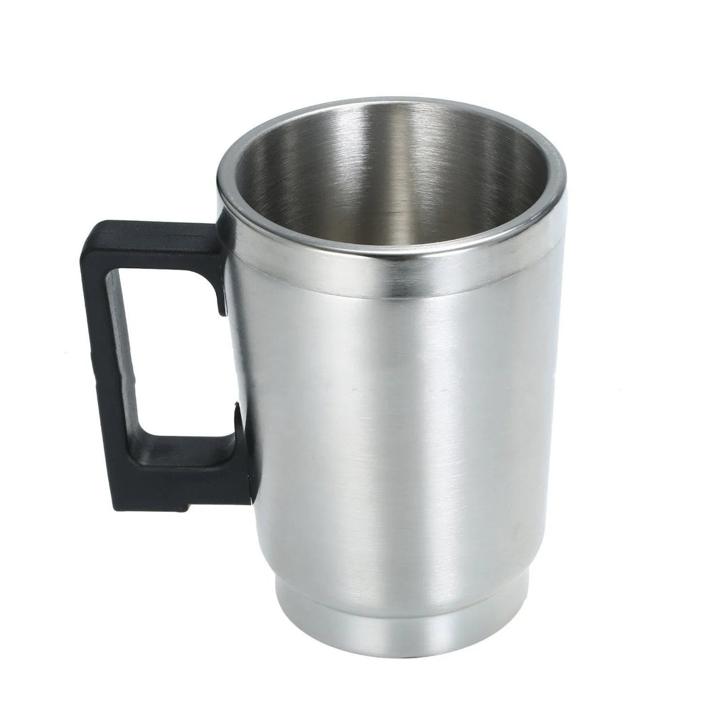 Automobile headlamp repair kit showing stainless steel cups with elbow and funnel covers alongside GB/US and European power adapters