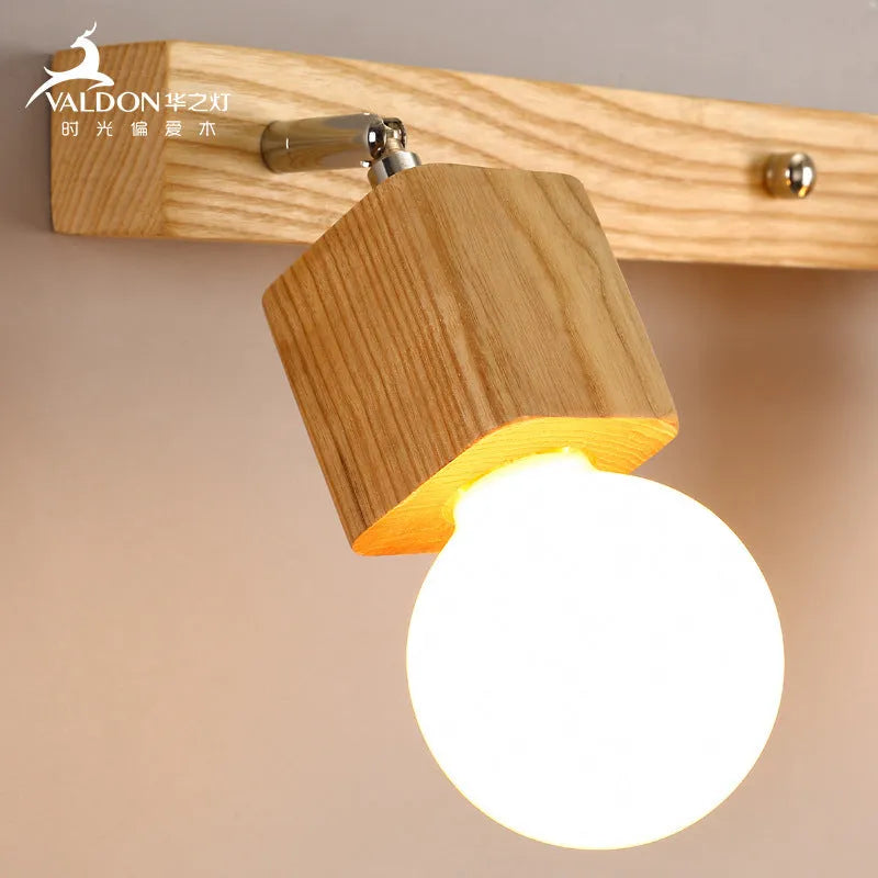 24cm diameter LED mirror wall lamp with single head and cabinet design