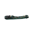 Adjustable cloth vest dog harness and lead six-piece set with collar, bow tie, scarf, and waste bag dispenser.