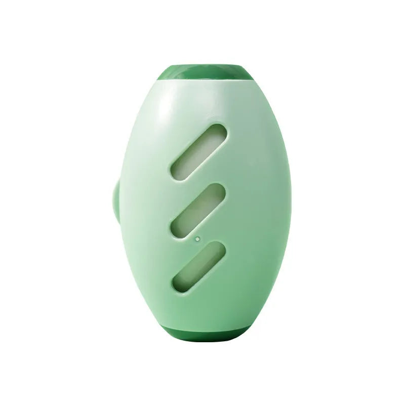 Green and white washable reusable gel lint roller ball for pet hair removal