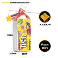 GNB 850mAh 4S 15.2V 120C LiPo battery pack with XT30 or XT60 connector for RC aircraft