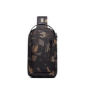 Men's black Oxford cloth shoulder bag with USB charging port for business travel