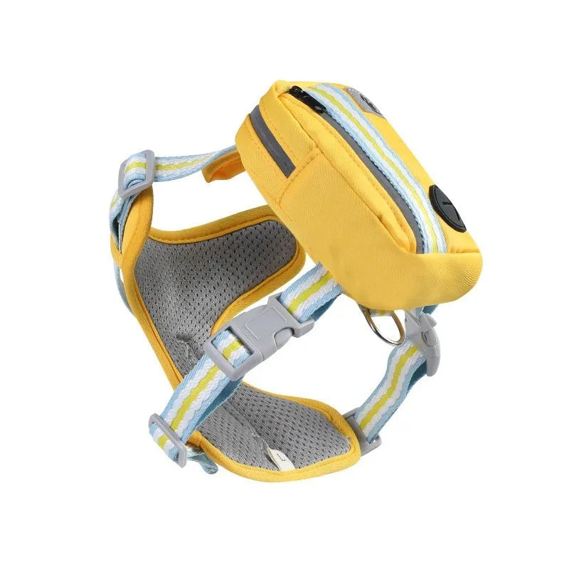 Explosion-proof anti-strangulation pet harness in Oxford cloth with included traction rope