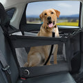 Black Oxford cloth dog travel crate 49x49x38cm collapsible car pet box