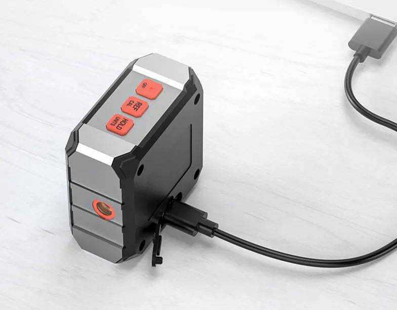 Digital laser infrared tape measure with alloy casing and magnetic absorption features for professional measurement