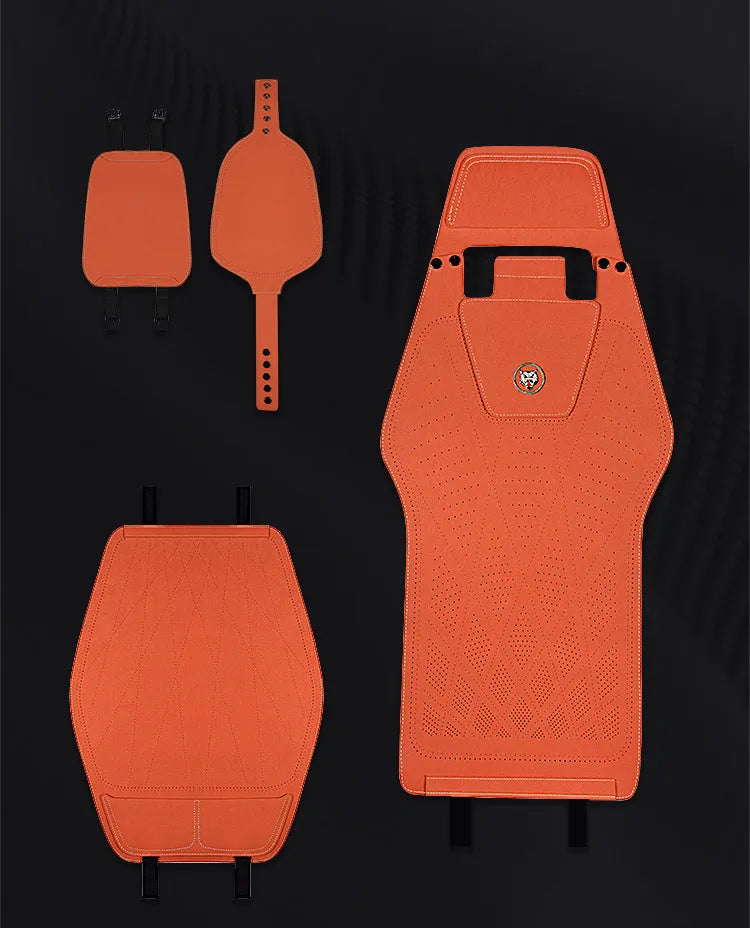 Tailored leather car seat cover with gradient hole design in six colour options