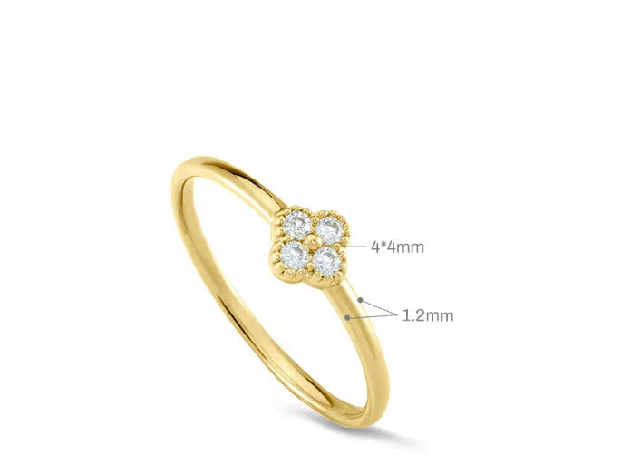 Simple silver turquoise ring for women with gold turquoise diamond finish on white background