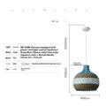 Vine woven pendant lamp in pastoral Southeast Asian style with warm lighting