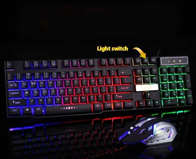 USB gaming keyboard cable with glow effects, 1.5 metres long, black and white options