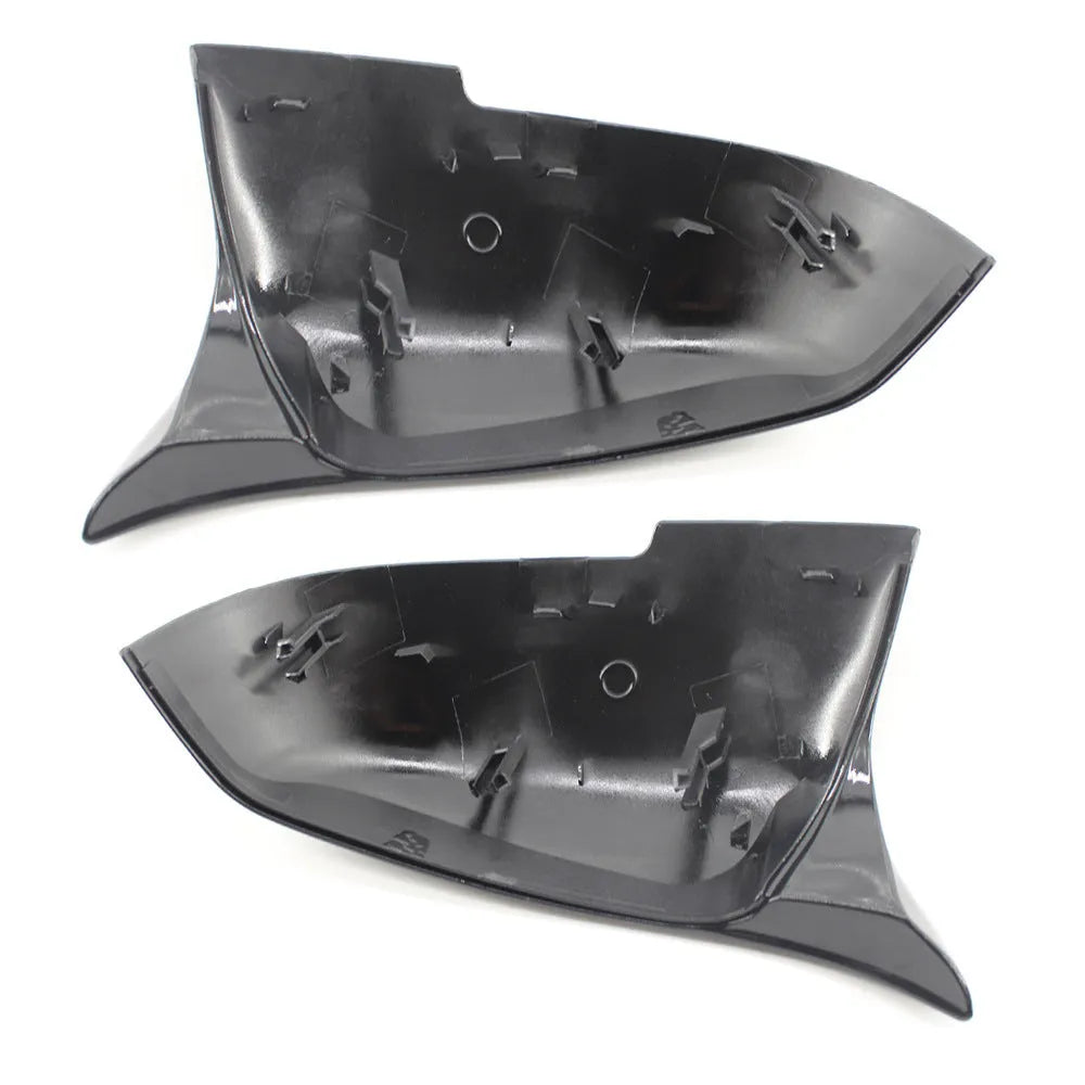 Modified horn rear-view mirror shell for BMW 3 Series and 4 Series in paint bright black