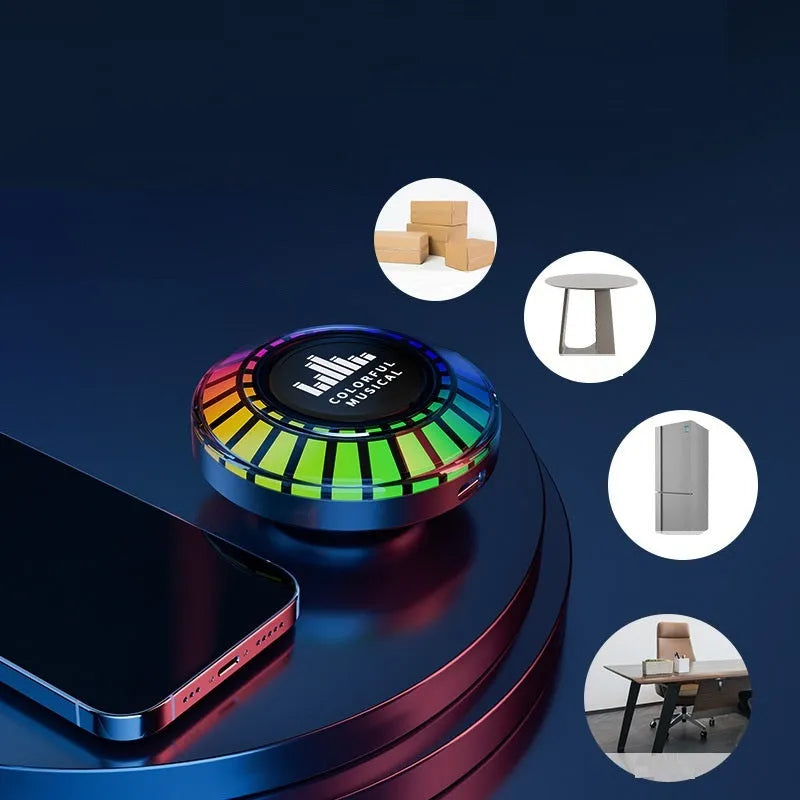 Voice control Bluetooth atmosphere lamp cube with colour-changing LED lights