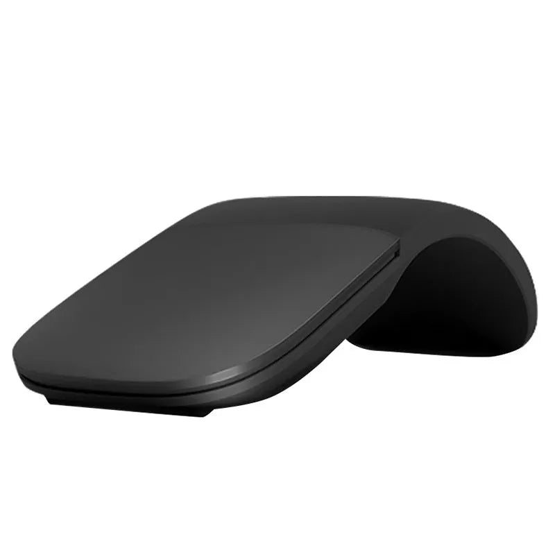 Folding Bluetooth wireless mouse showing compact folded form and unfolded 131.2mm working size