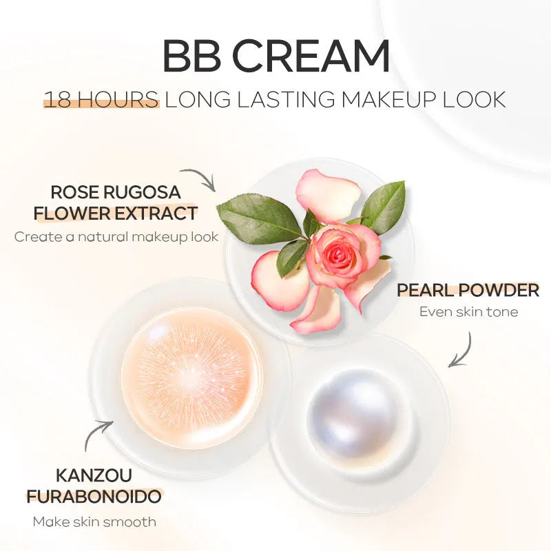 Natural Makeup Hose BB Cream 30ml tube in nine shade options from light to dark.