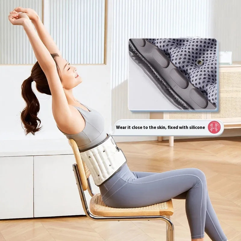 Lumbar disc waist supporter with automatic inflation system in sizes S and M