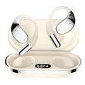 Black sports Bluetooth earphones with ear-mounted design and aluminium alloy construction