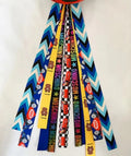 Children's decorative helmet streamer for roller skating and skiing safety gear in multiple colour options