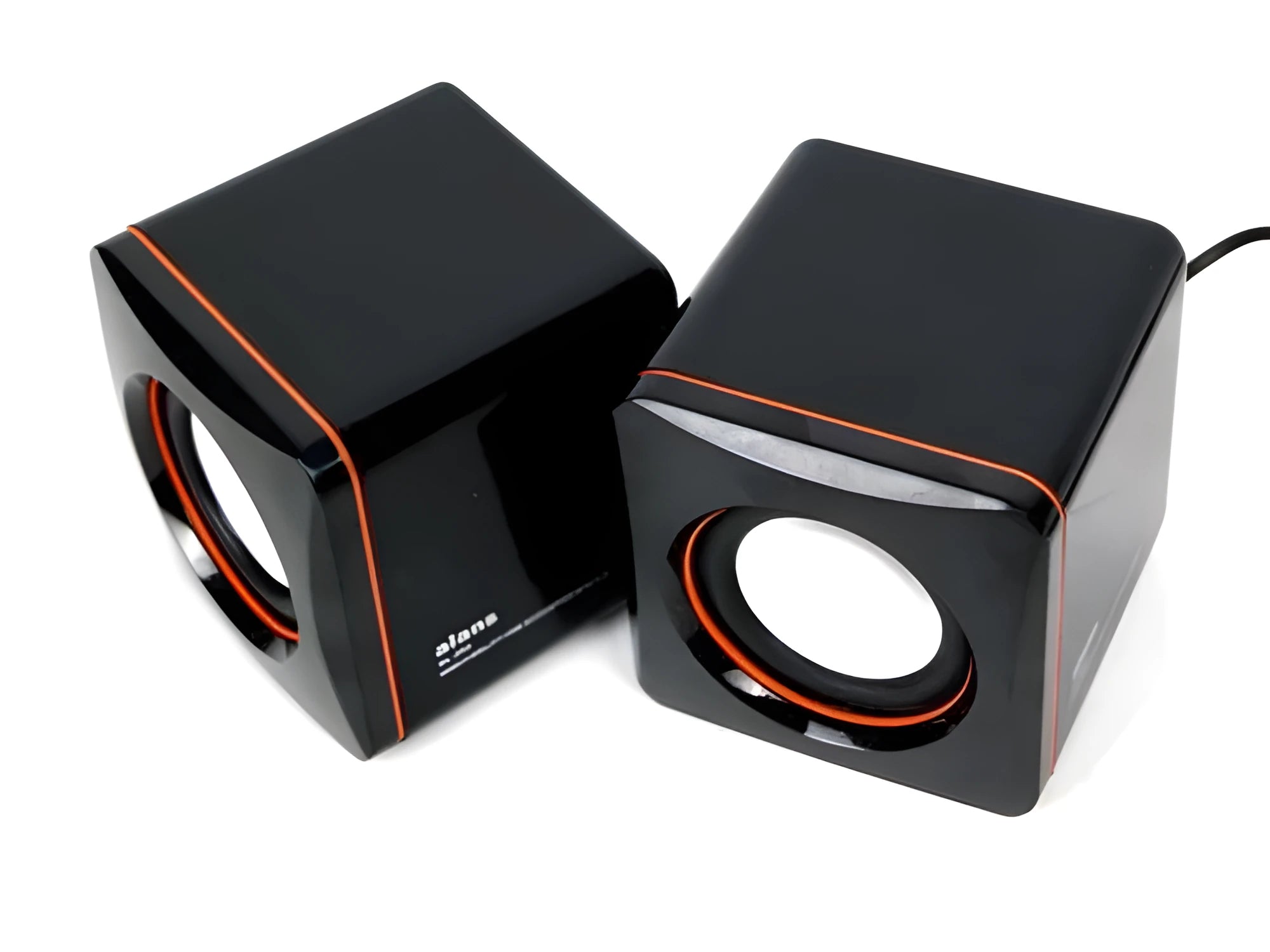 Small black square USB-powered 2.0 computer speaker for Model 700B systems