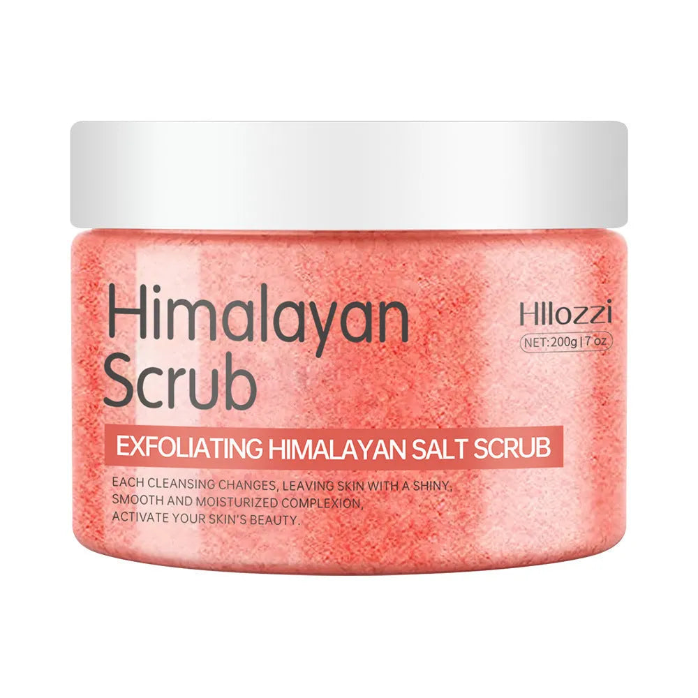 Himalayan Salt body scrub cream 200g exfoliating cream in a jar