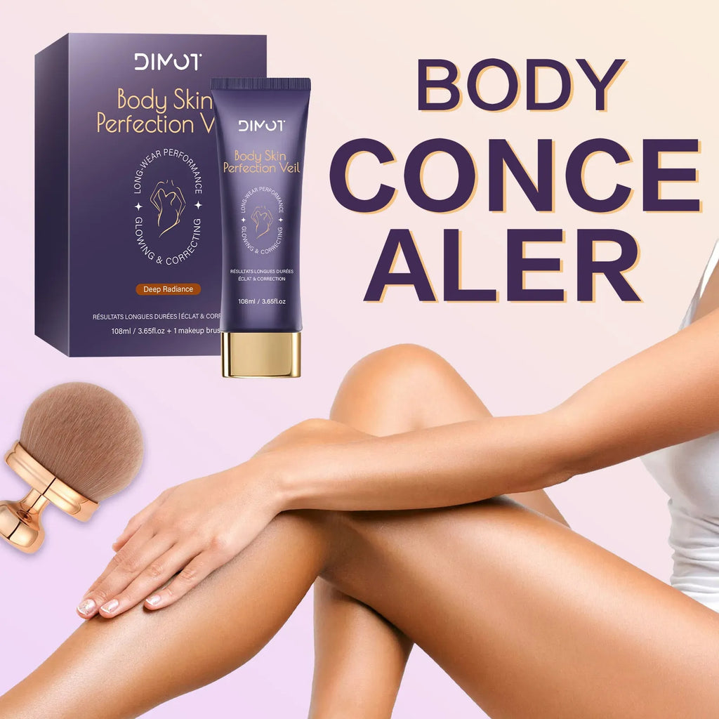 108ml waterproof body concealer cream with brush for tattoo and birthmark coverage in four colour options