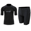 Men's quick-drying half sleeve wetsuit swimsuit for snorkeling and surfing in nylon fabric