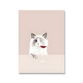 Modern simplicity style canvas wall painting measuring 40x60cm with white border