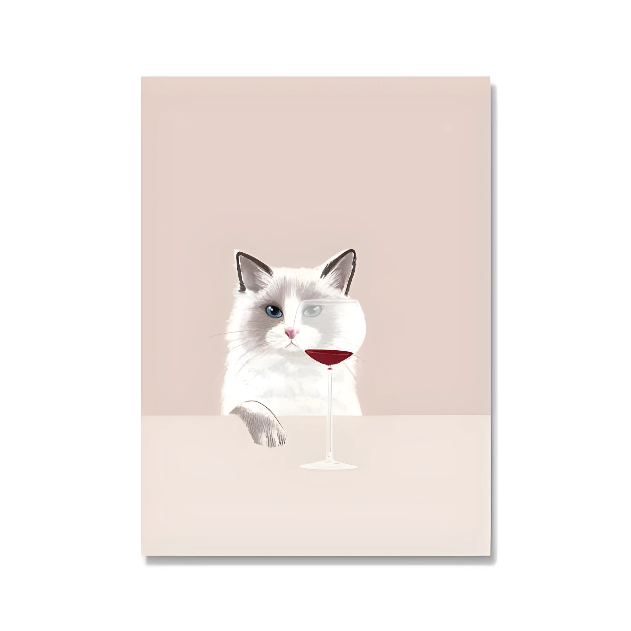 Modern simplicity style canvas wall painting measuring 40x60cm with white border