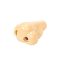 Flesh colour plastic pencil sharpener with geometry shape measuring 58×45×30mm for student stationery
