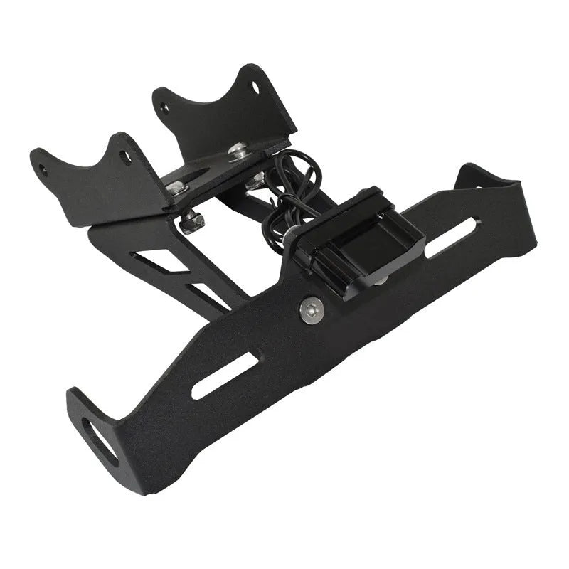 Black aluminium alloy license plate bracket for Honda motorcycles