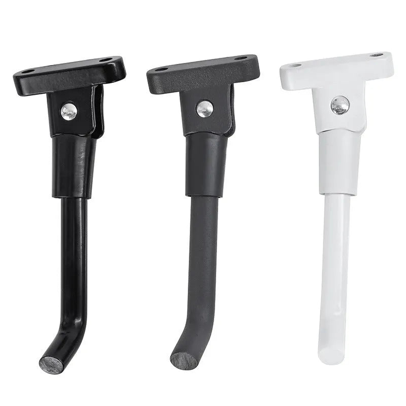 Aluminium electric scooter foot brace accessory in black, white or grey with mounting screws