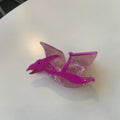 Dinosaur acrylic jaw clip hairpin in six colour variations with grip-style design
