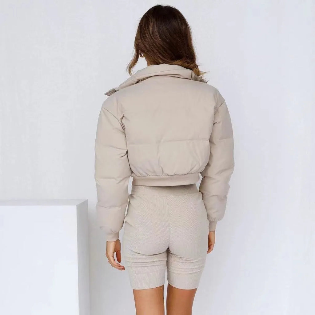 Women's loose polyester leisure jacket in multiple colours with long sleeves