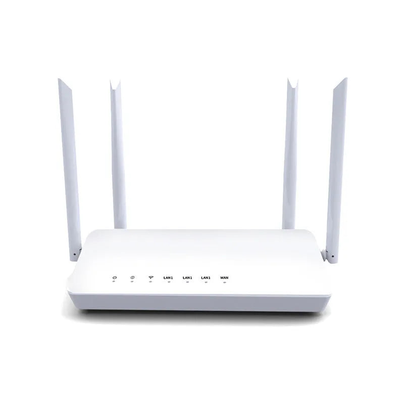 Portable metal wifi router with 300 metre range and multiple network ports