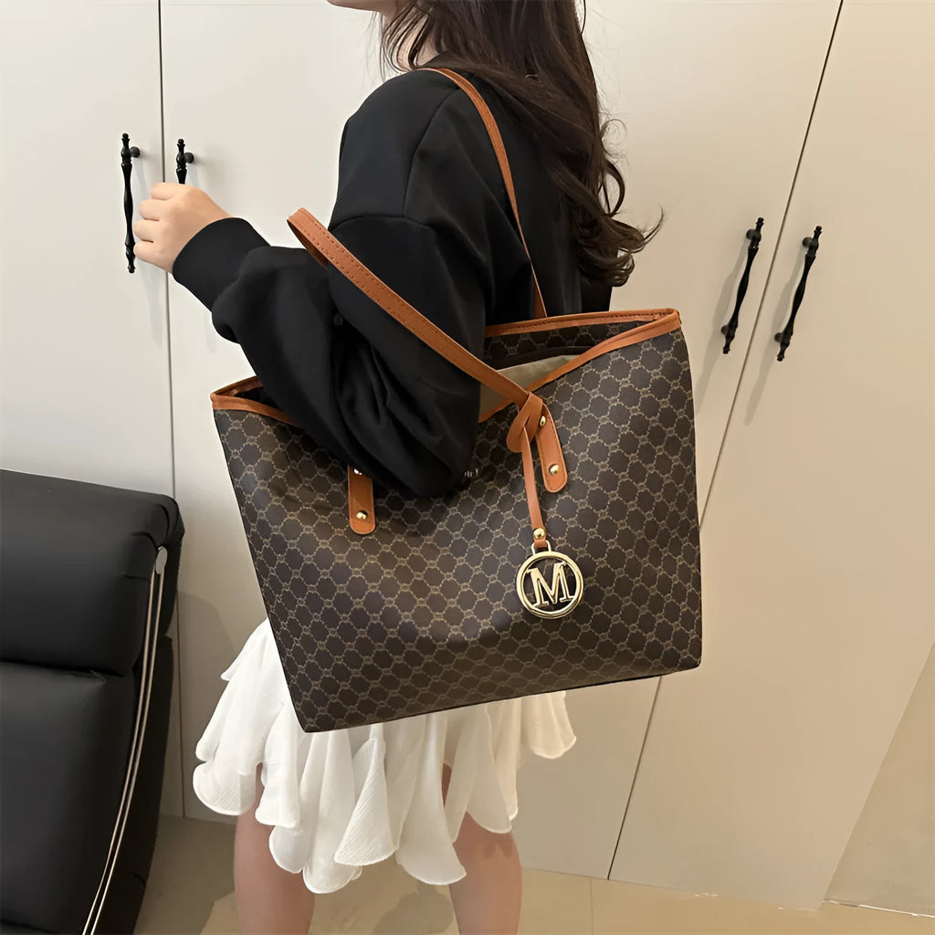 Street style shoulder bag in PU material with contrast stitching, shown in multiple colour options