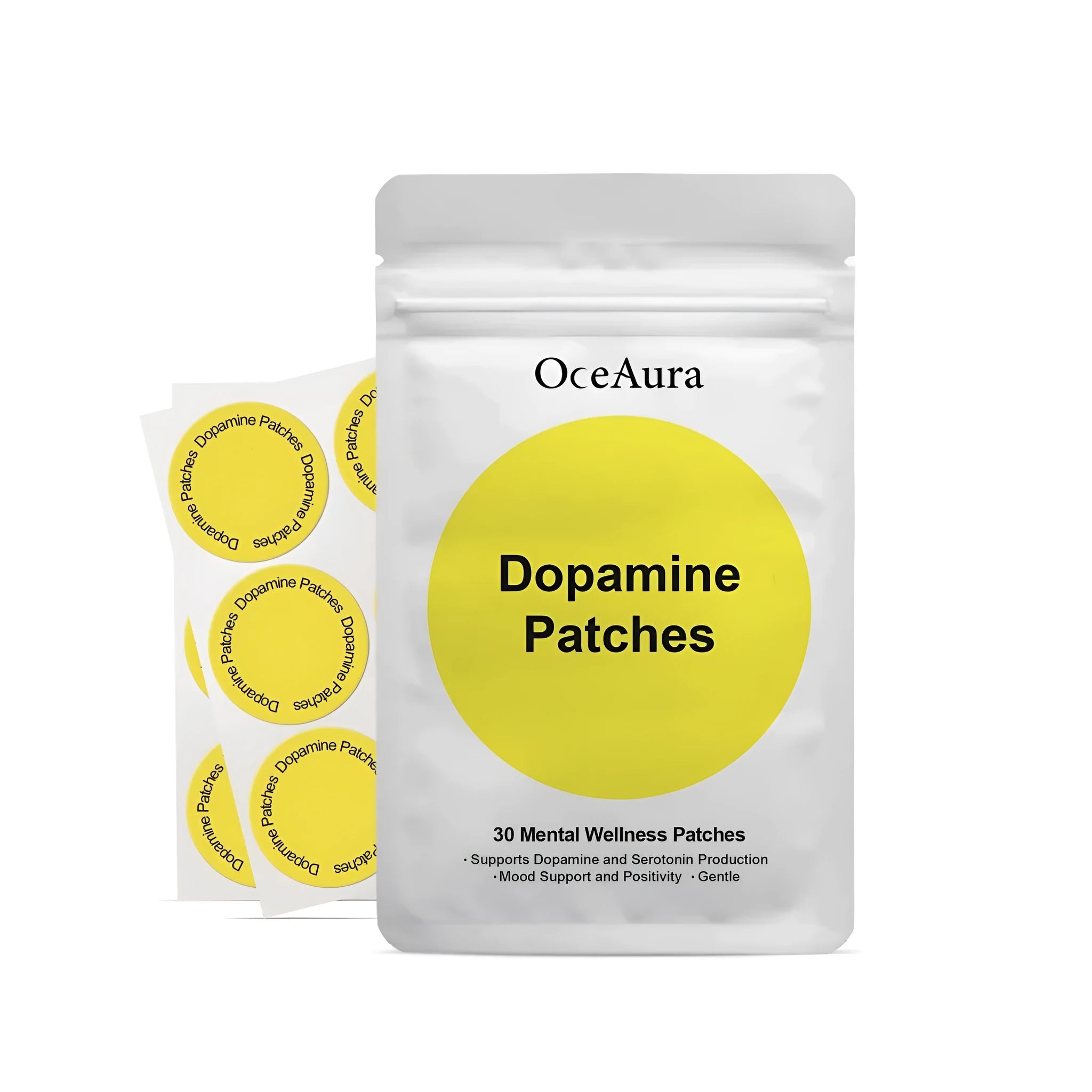 Pack of 30 body care auxiliary patches with hyaluronic acid and collagen for skincare