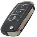 Volkswagen car key shell replacement case for Jetta Golf 3-button remote in five colour options