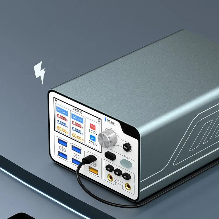 320W intelligent regulated power supply with 3.0-inch display and connectivity ports