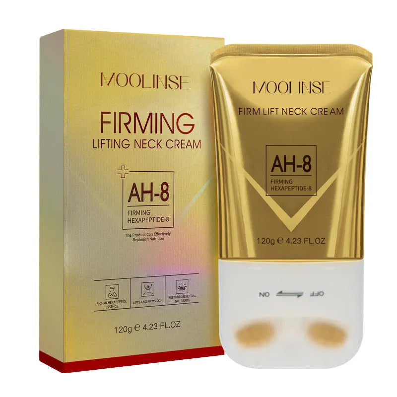 Neck moisturising massage cream tube for dry skin treatment