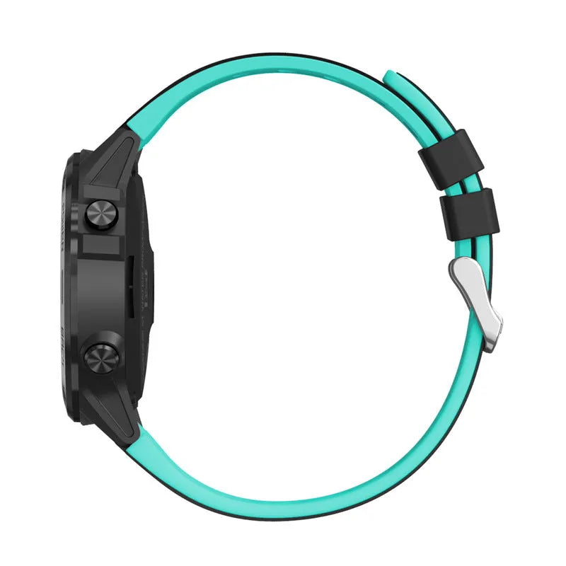Outdoor sports smart watch with 1.3-inch touchscreen and silicone strap in blue colour