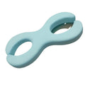 Cool blue cylindrical memory foam cervical traction pillow for neck support