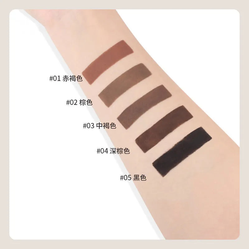 Double-headed eyebrow cream for natural brow shaping in five colour shades