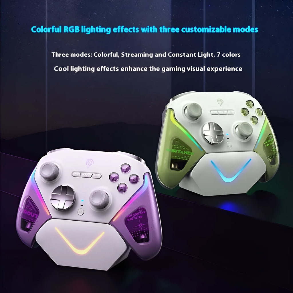 Rocker Smart Startstop Charging Base for game controller in black, green, or purple colour