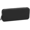Silicone dustproof makeup brush storage bag in various colours, showing compact size.