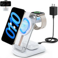 Transparent foldable magnetic wireless charger showing internal components with QC3.0 fast charging
