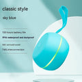 Mini Bluetooth speaker in red with waterproof and drop-resistant plastic body and voice prompt function