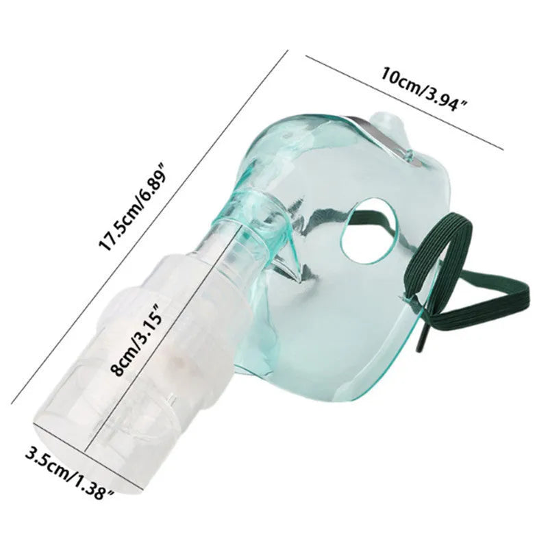 Soft rubber mask aid designed for use with an A format mask.