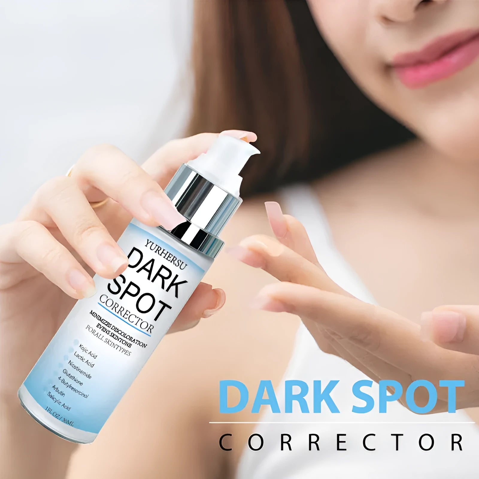 Essence skincare bottle with brightening, moisturising, tightening and softening properties for universal skin types