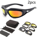 Tactical polarised sports sunglasses with full rim PC polycarbonate frame for outdoor cycling and motocross
