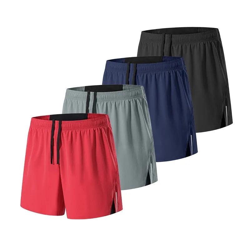 Men's black loose fit high waist off-road running shorts for marathon and cross country